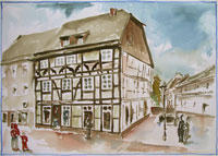 Tegetmeyer, Architektur, Aquarell